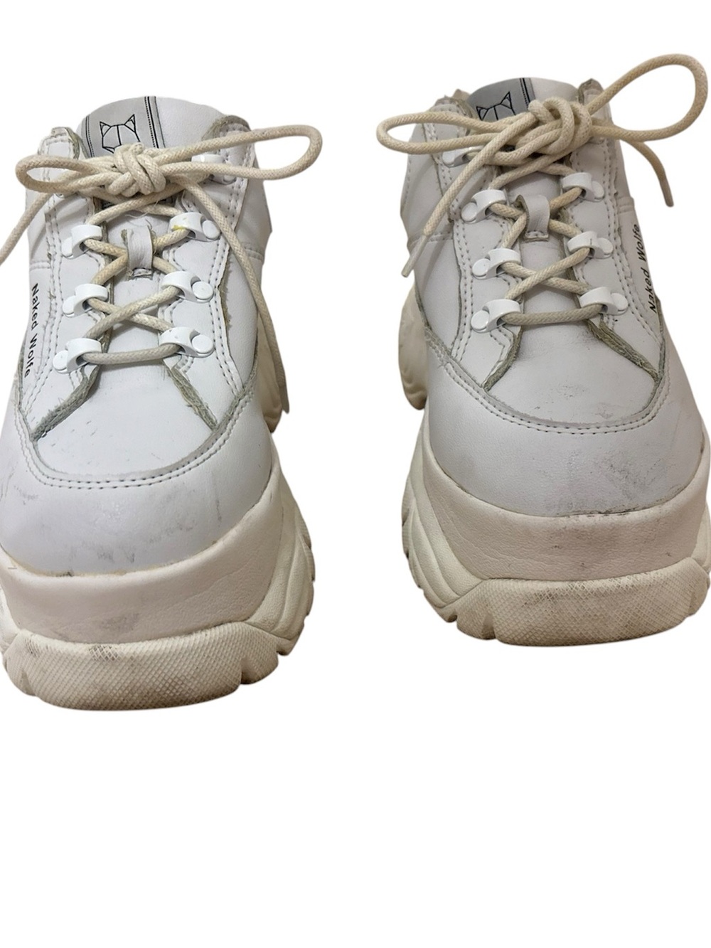Naked Wolfe White Chunky Platform Sneakers 👟 - Picture 13 of 16